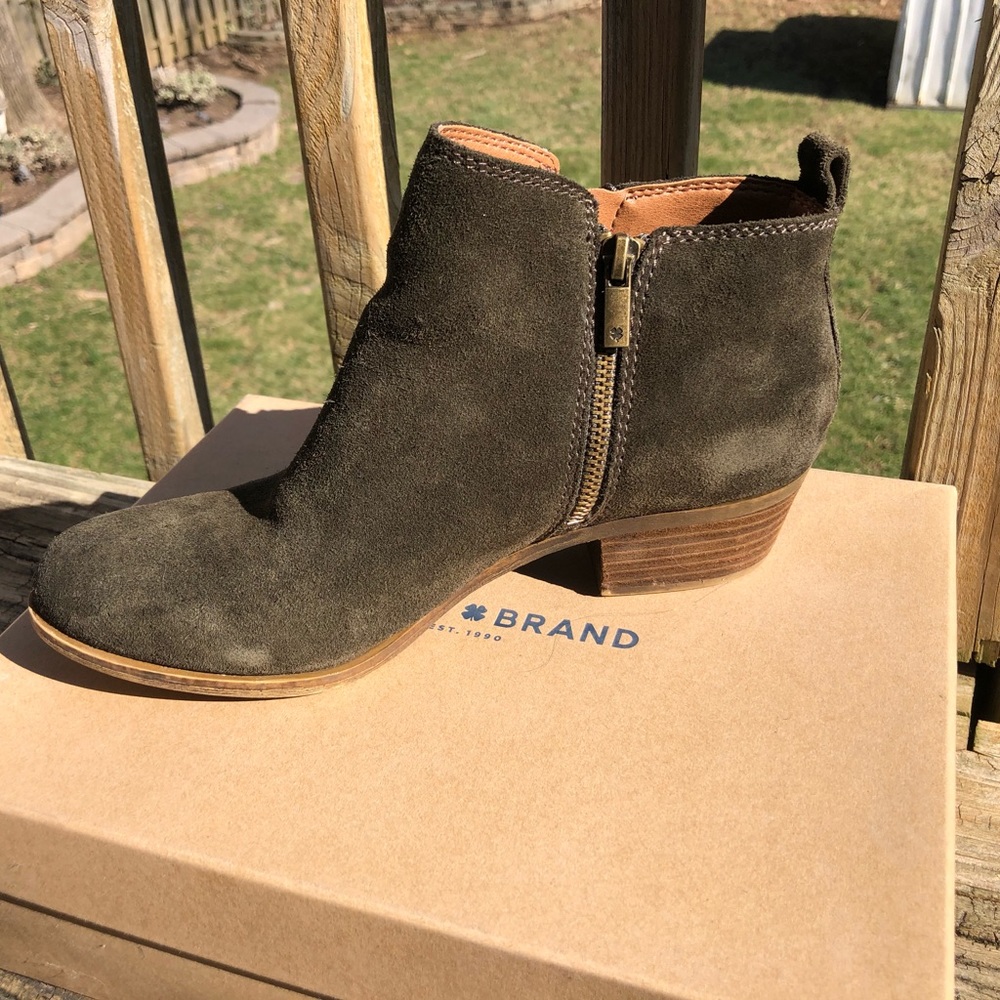 Lucky Brand booties, green